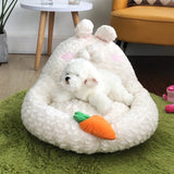New Luxury Delicate Fabric Plush Pillow Pet Beds with Removable Cover
