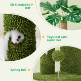 Woochpet 37" Cat Tree Tower for Indoor Cats Multi-Functional Comfy Cat Bed - with Sturdy Scratching Post, Cozy Hammock for Kittens and Small Cats,Cute Cat Tower with Fun Mouse Hole and Toy Ball